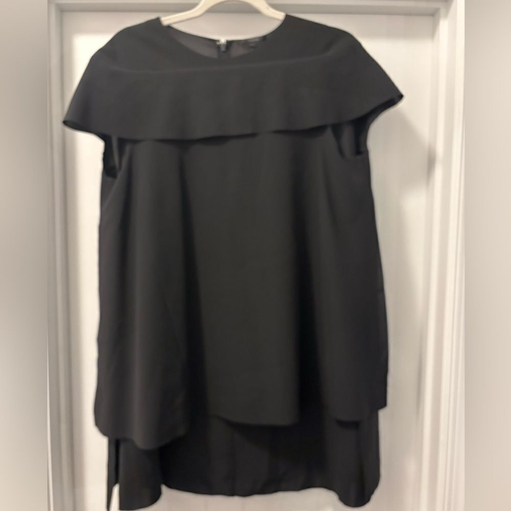 COS Black Layered Yoke Tunic Top